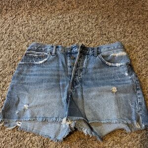 Abercrombie & Fitch Light Blue Jean Shorts